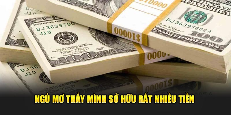 Ngủ mơ thấy mình sở hữu rất nhiều tiền 