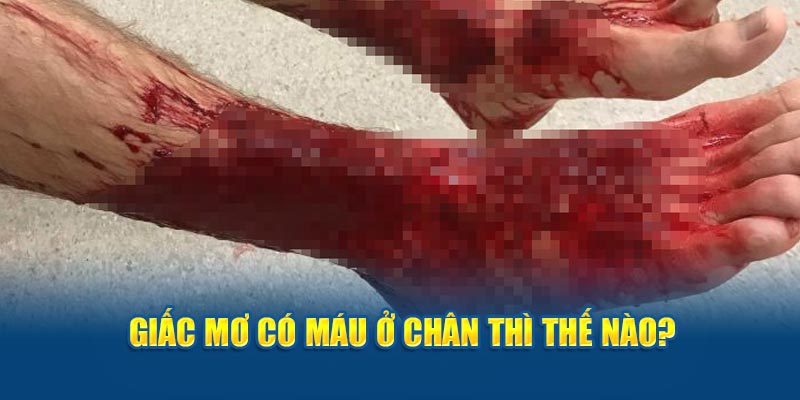 Giấc mơ có máu ở chân thì thế nào?